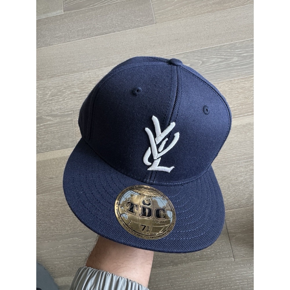 7 5/8 Playboi Carti YVL Fitted Hat Navy White Opium ❤️✅ BRAND NEW SHIPS ASAP
